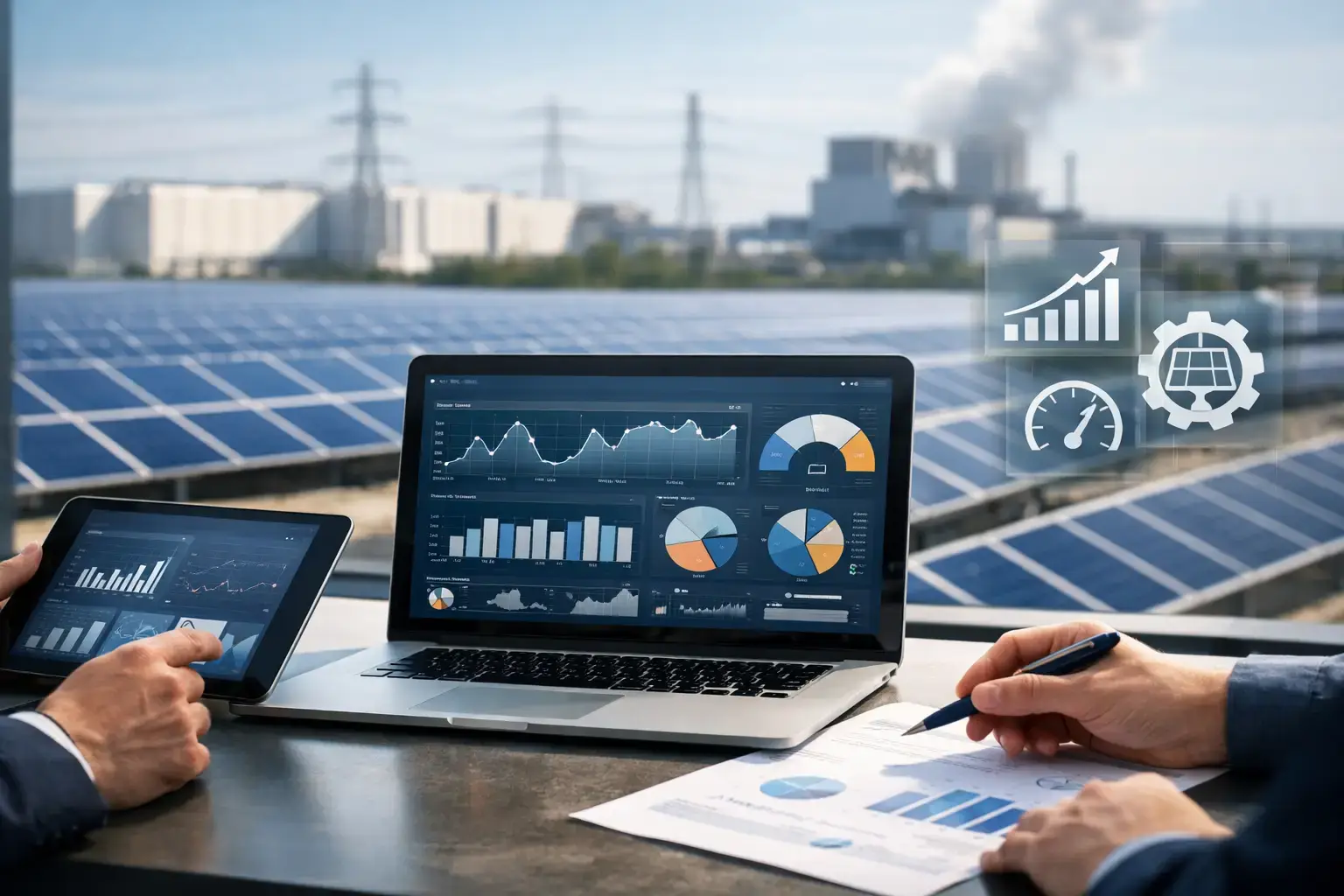 Monitoraggio performance fotovoltaico industriale con KPI